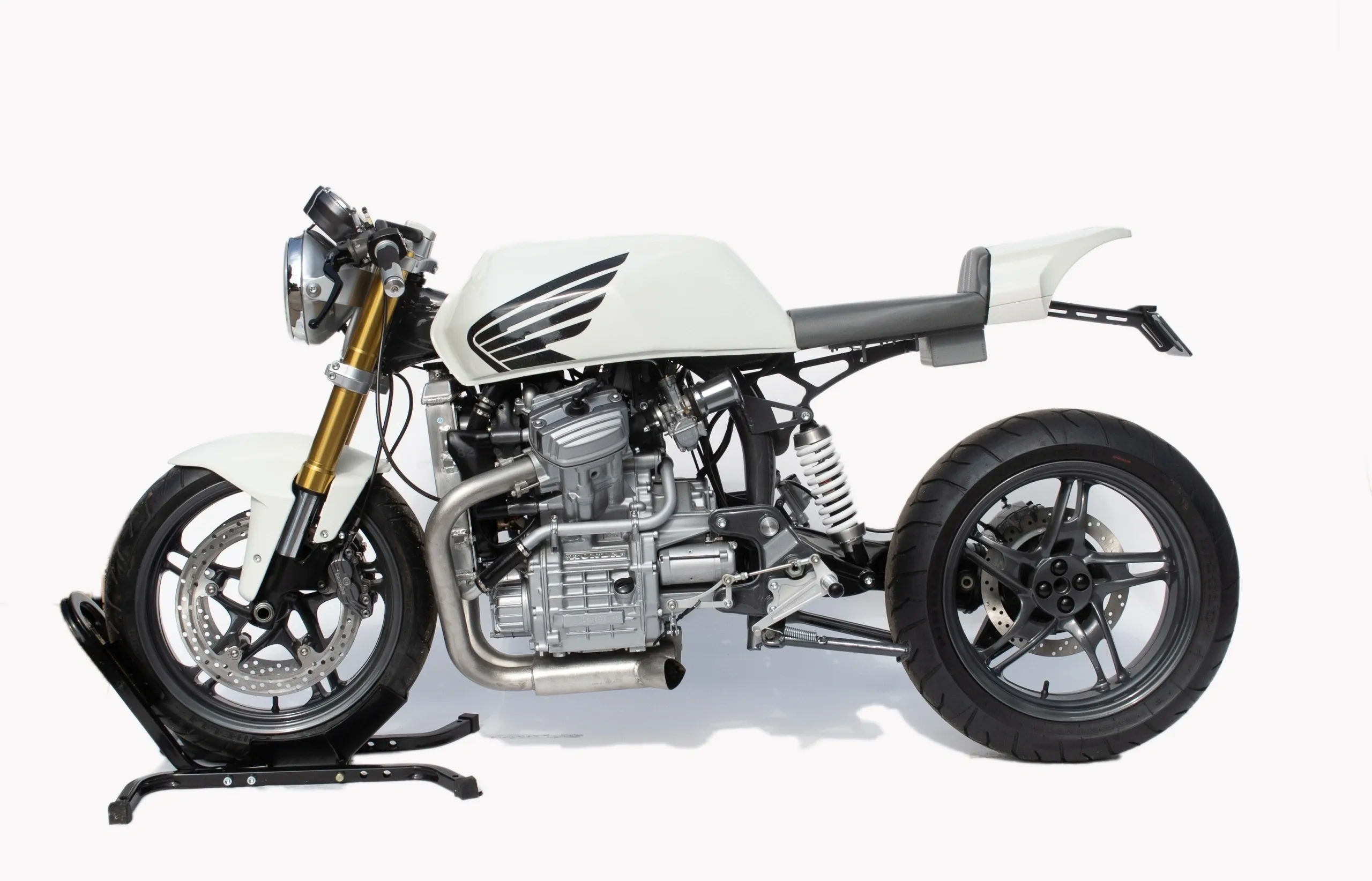 Kustom Choppers’ White 1982 Honda CX500 Cafe Racer